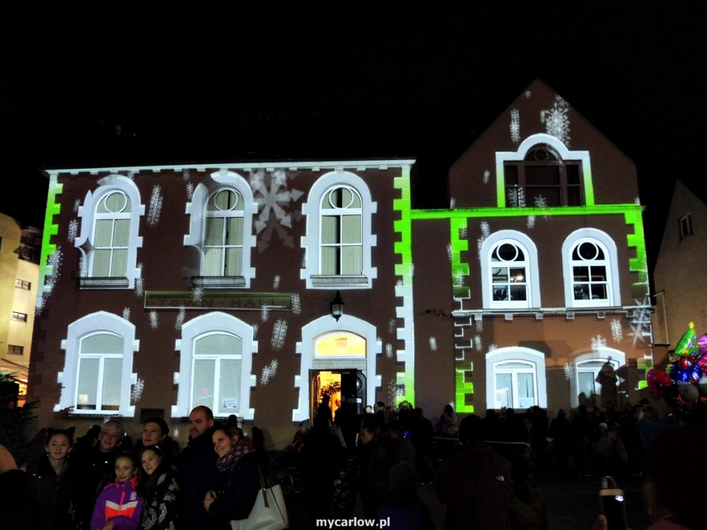 Illuminations on Carlow Town Hall