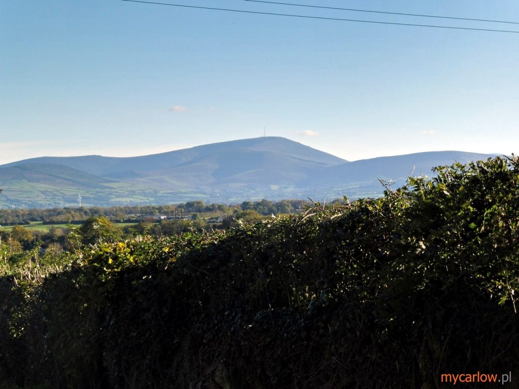 A view from St. Osnadh’s Church to Mount Leinster