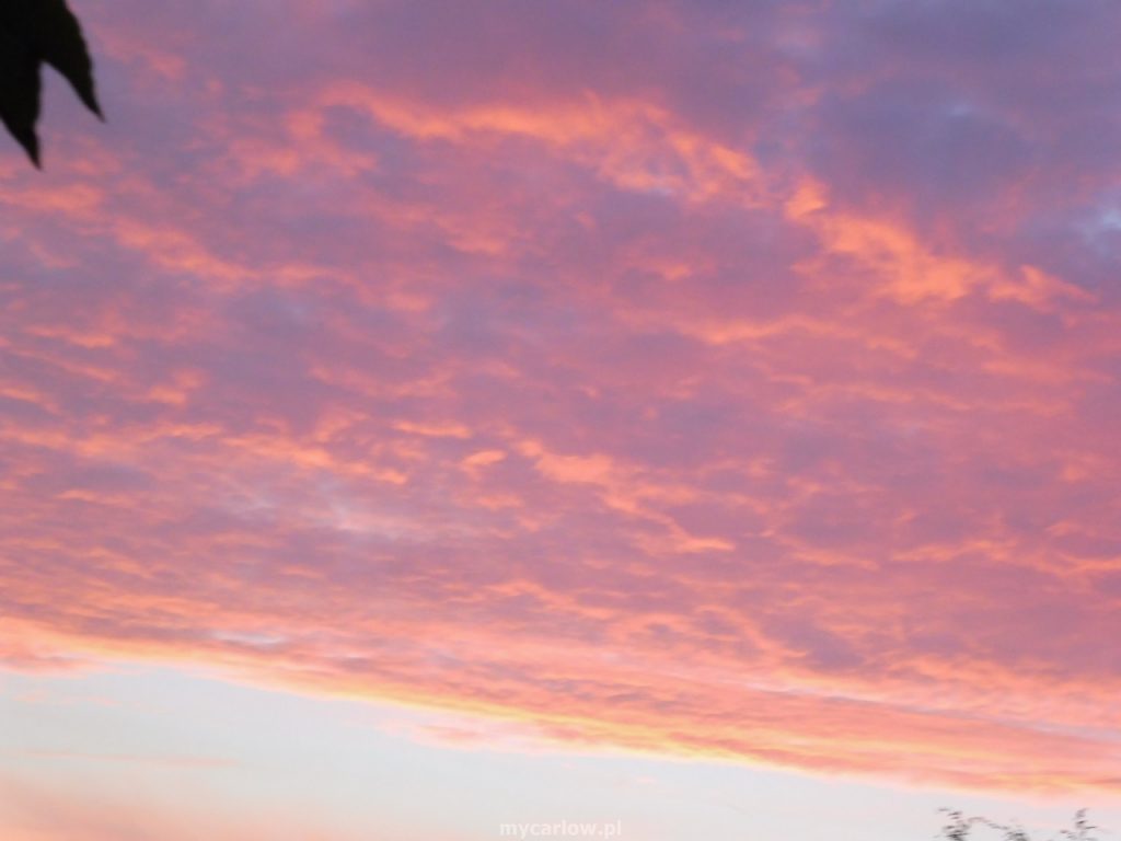  July`s sky, after sunset over Carlow